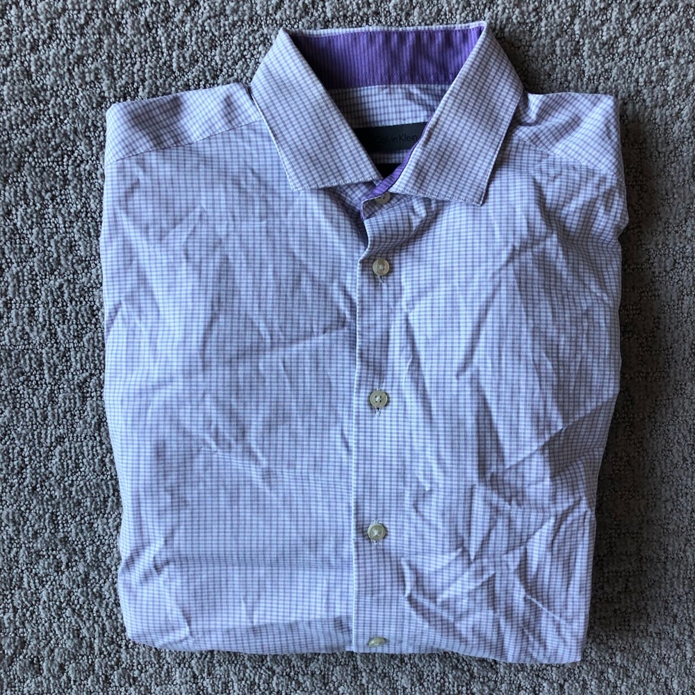 Calvin Klein purple button down!!